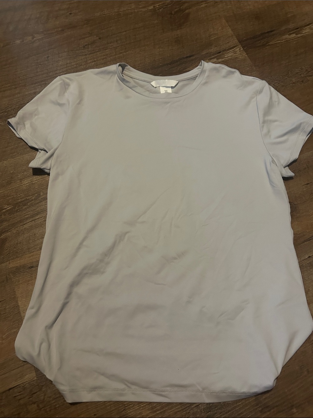 H&M Light Gray Short-Sleeve Crewneck Tee